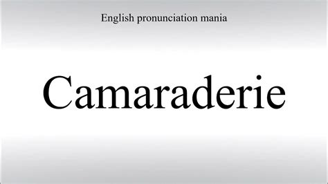 how to pronounce camaraderie|how to say cache.